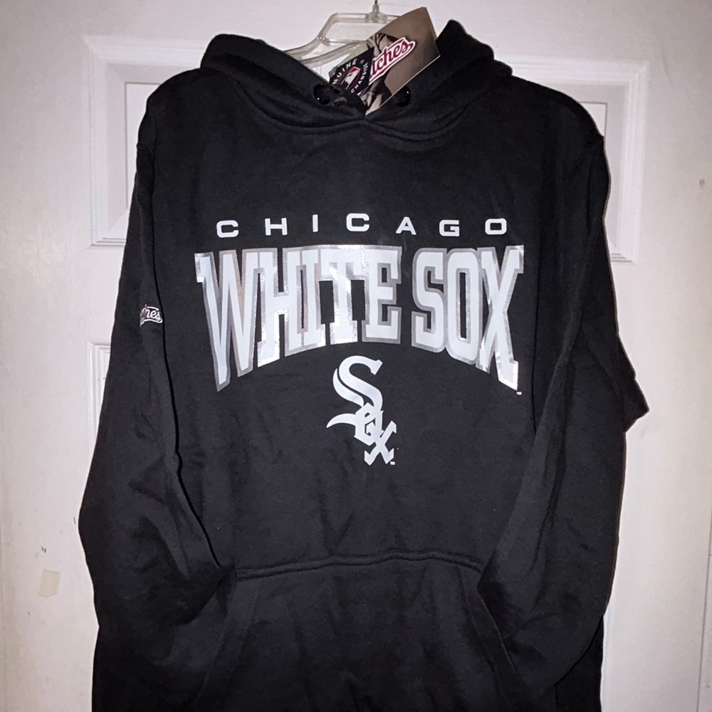 ⚾️🧦 Chicago White Sox Marquee Stadium MLB Baseball Hoodie 🏟️⚪️🧦⚾️